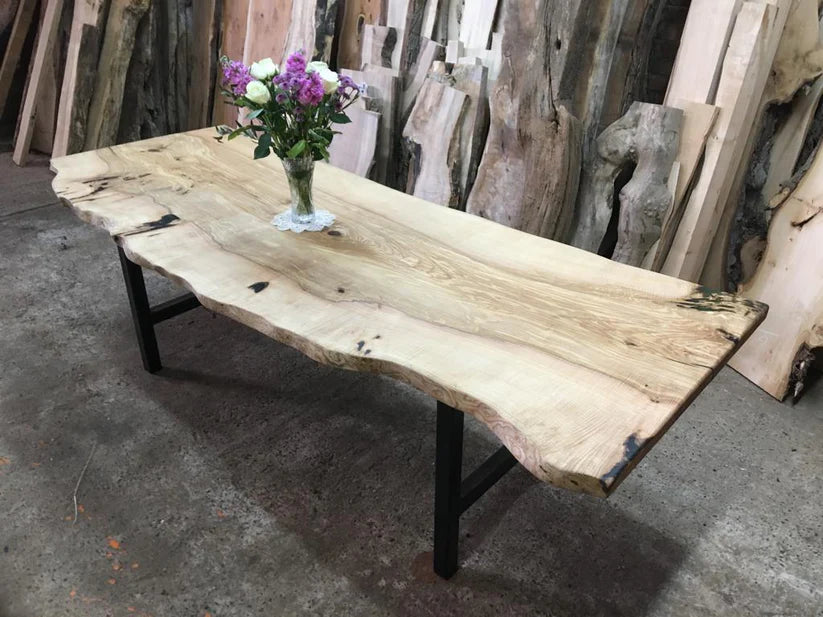 Single Slab Olive Ash Table