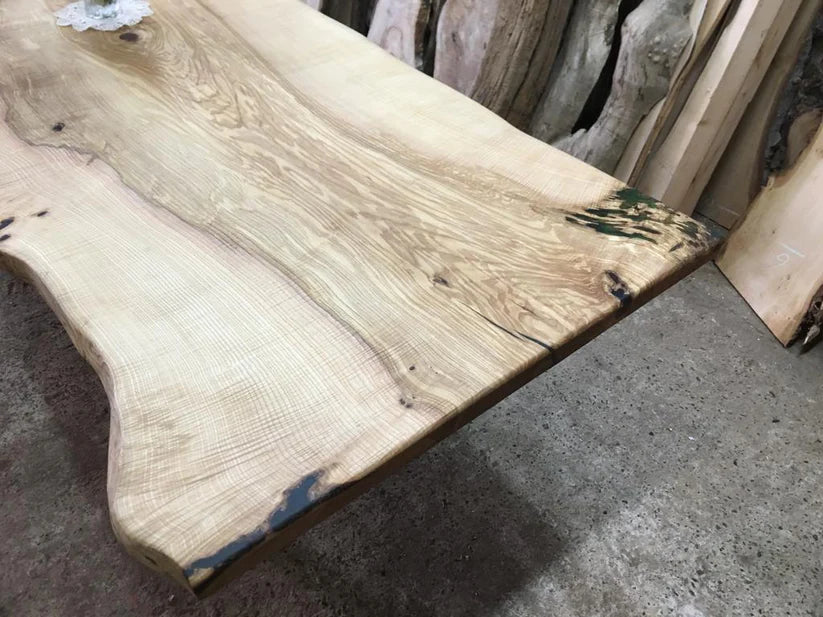 Single Slab Olive Ash Table