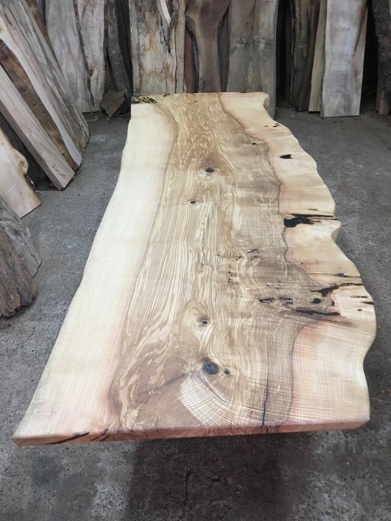 Single Slab Olive Ash Table