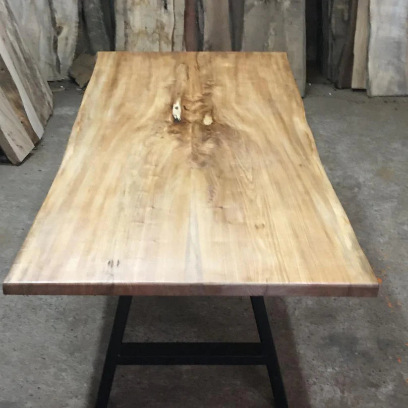 Book Matched Wych Elm Dining Table