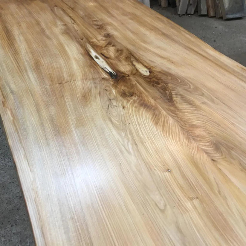 Book Matched Wych Elm Dining Table