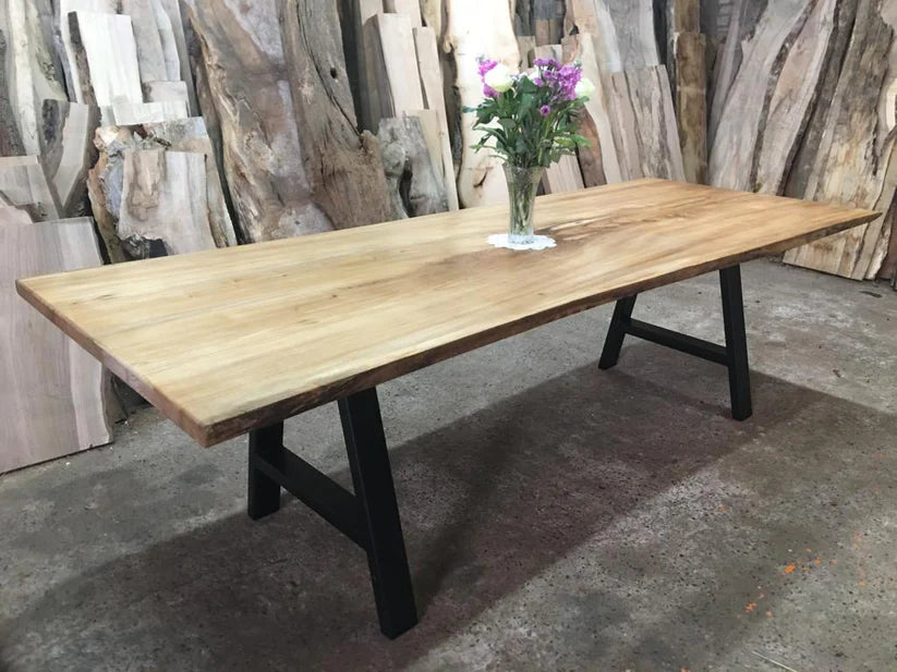 Book Matched Wych Elm Dining Table