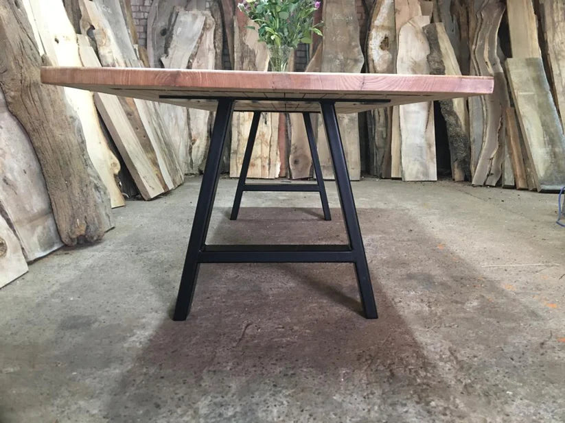 Book Matched Wych Elm Dining Table