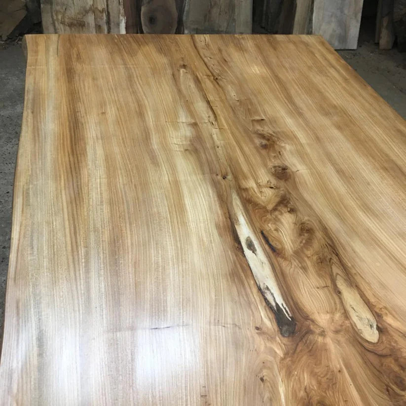 Book Matched Wych Elm Dining Table