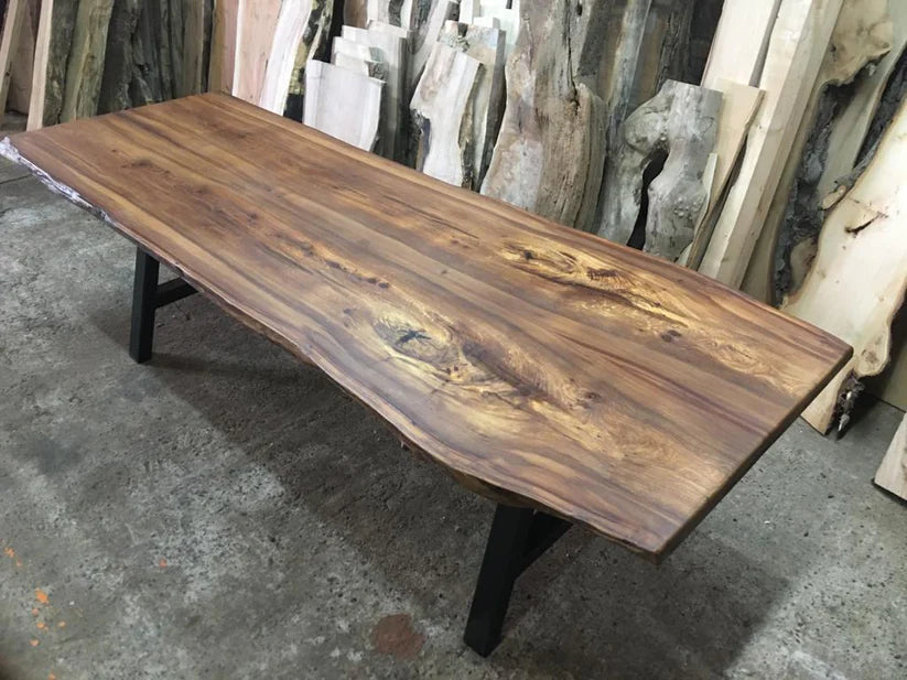 Book Matched English Elm Table