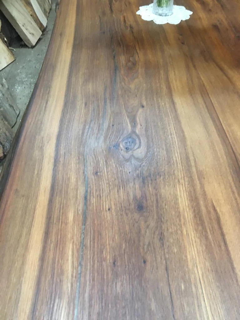 Book Matched English Elm Table