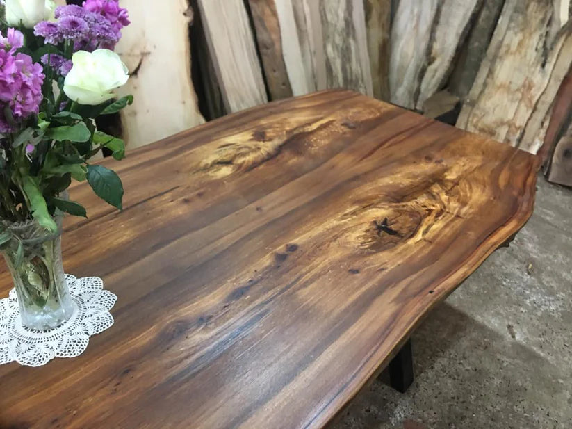 Book Matched English Elm Table