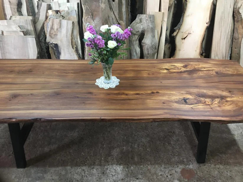 Book Matched English Elm Table