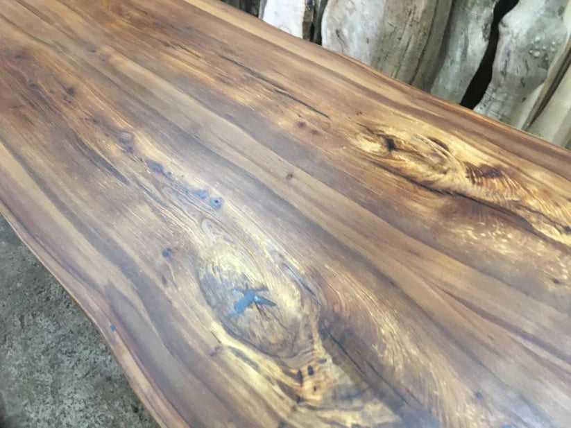 Book Matched English Elm Table