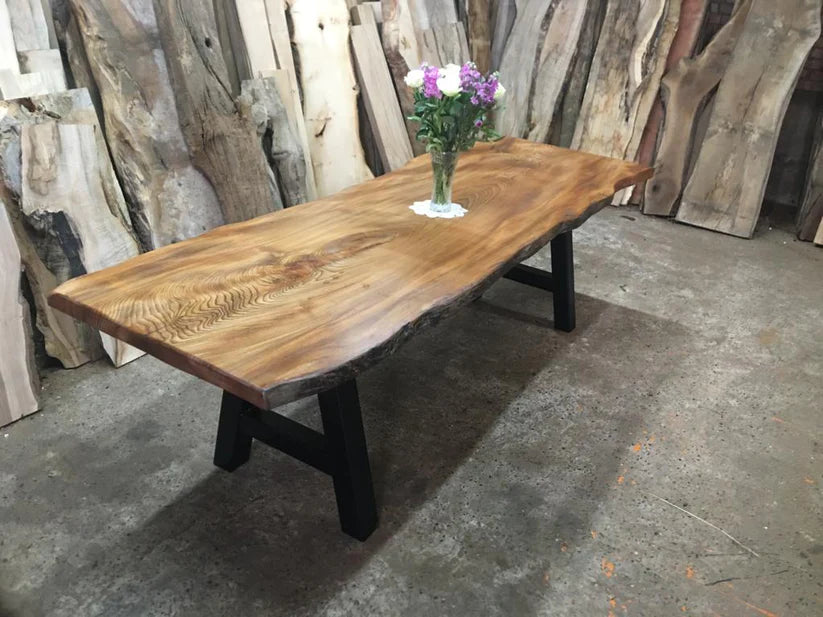 Single Slab English Elm Table