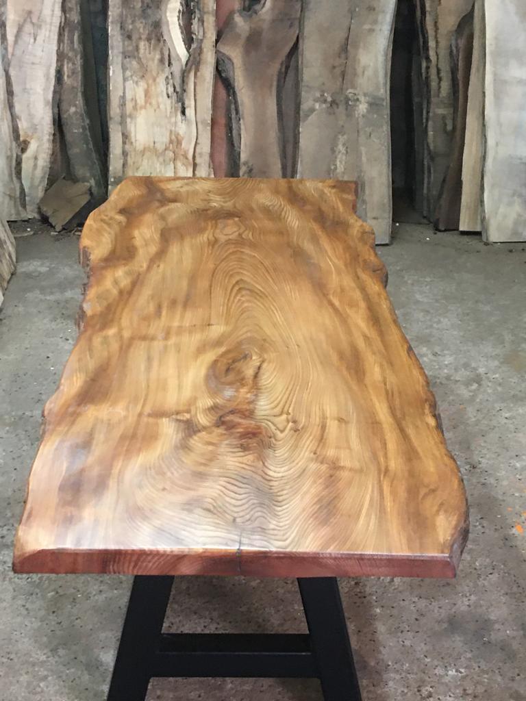 Single Slab English Elm Table