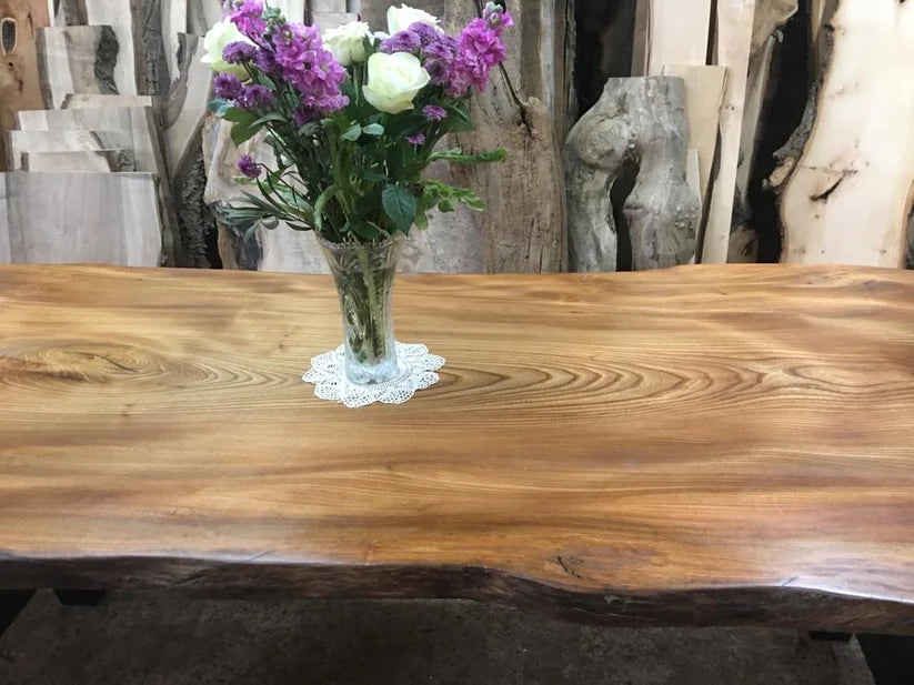 Single Slab English Elm Table